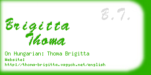 brigitta thoma business card